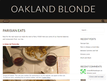Tablet Screenshot of oaklandblonde.com